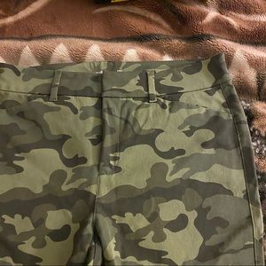 army camouflage print pixie pants